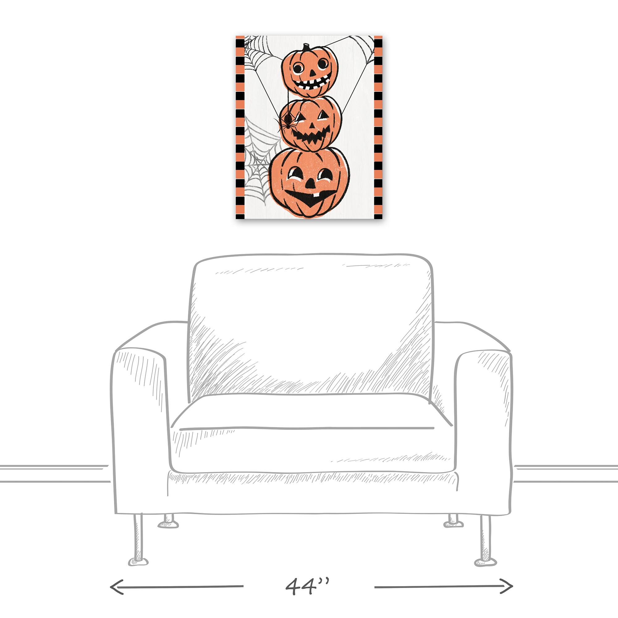 Jackolantern Stack 16" x 20" Canvas Wall Art